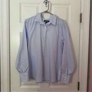 Lands' End Women’s Light Blue Dress Shirt